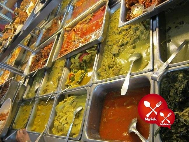 nasi campur jalan sungai penchala sambal_hijau