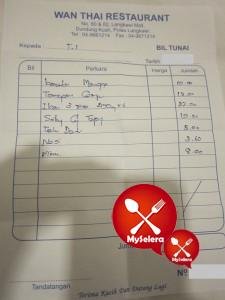 restoran wan thai harga