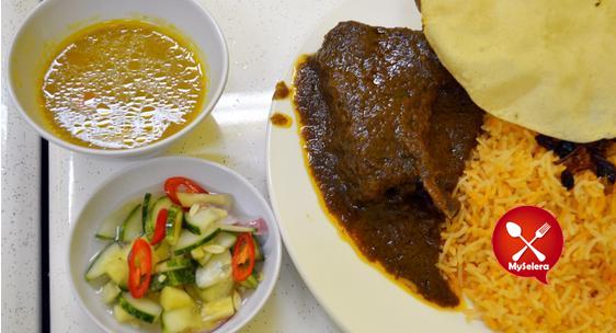 Nasi Beriani Kambing di Shahza Beriani Shah Alam