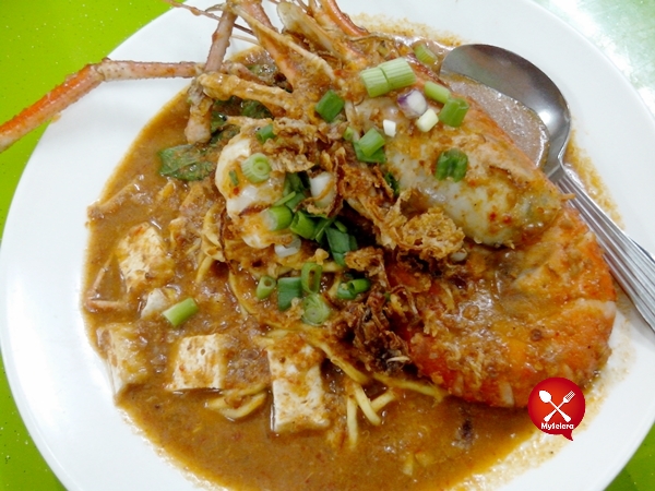 Mee bandung muar udang galah restoran bisik bisik