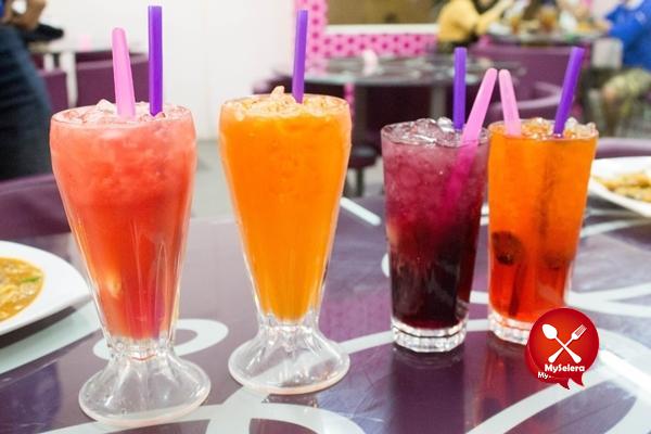 Air minuman di Char Koay Teow Delicious Serina Redzuawan