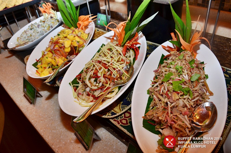 Pelbagai jenis kerabu.Buffet Ramadhan 2015 Impiana KLCC Hotel & Spa -11