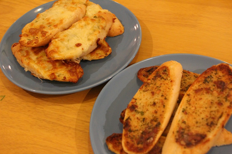 Garlic Cheese Bread + Anchovy Toast Bread