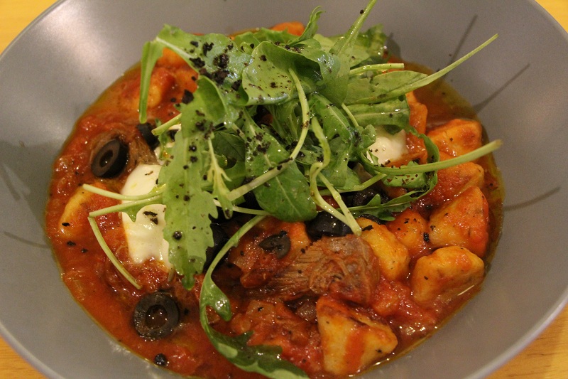 Gnocchi with Shredded beef and fresh Mozzarella